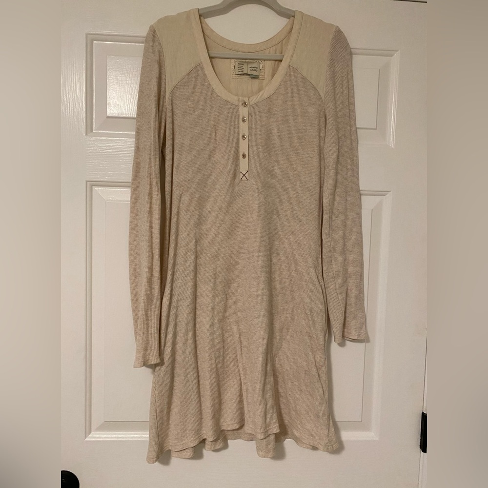Anthro waffle dress